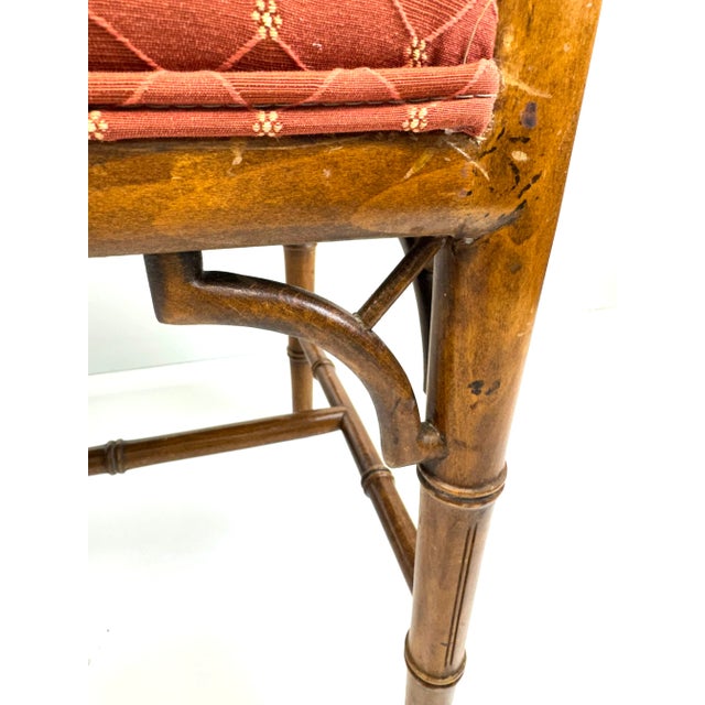 This mid-century bench by Century Chair Company combines Chinoiserie flair with classic American craftsmanship. Featuring...