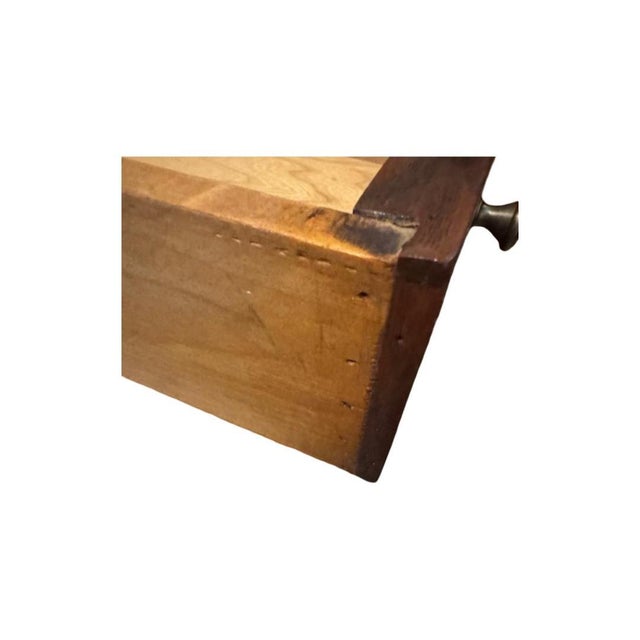 Antique Circa 1920's Queen Ann Style Vanity With Triptych Mirror and Bench For Sale - Image 15 of 17