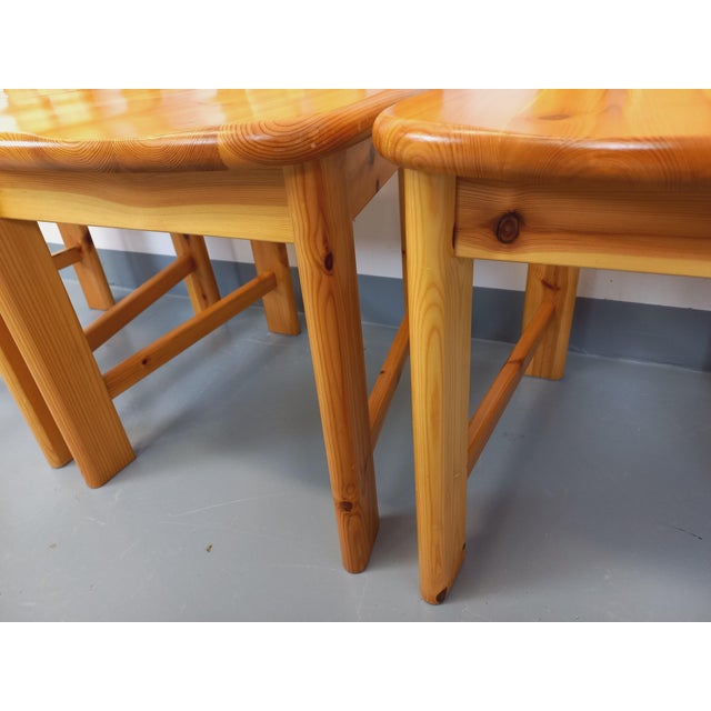 Vintage Pine Chairs, 1970s, Set of 4 For Sale - Image 4 of 18