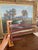Brown Vintage Wooden Swing-Arm Wall-Mounted Quilt or Towel Rack in Likely Oak and Mahogany. For Sale - Image 8 of 10