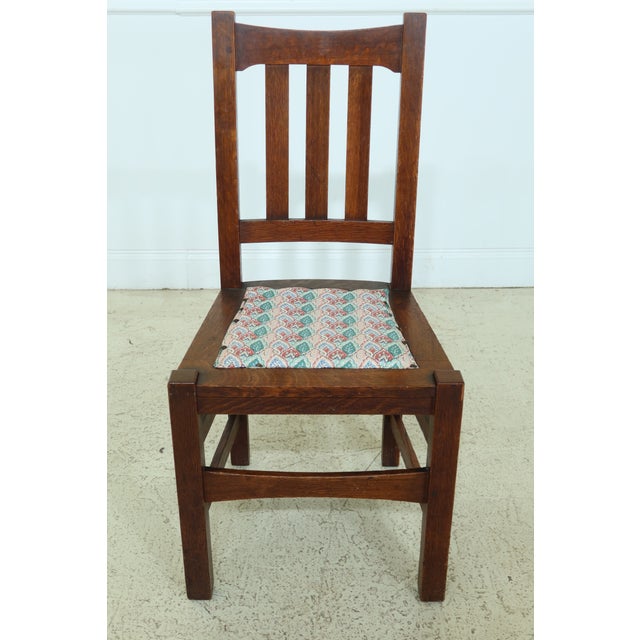 Set of 6 Stickley Antique Mission Oak Dining Room Chairs Chairish