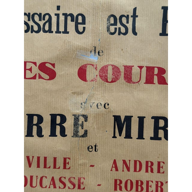 Friends of the Theatre of France Boubouroche Poster from Michel Simon, 1960 For Sale - Image 6 of 7
