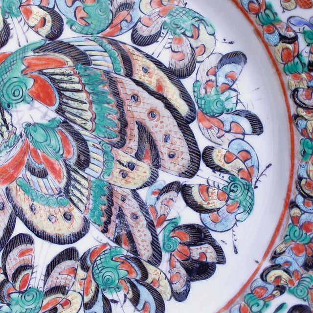 “Thousand Butterfly” Pattern Chinese Export Porcelain Plates- Set of 5 For Sale - Image 11 of 12