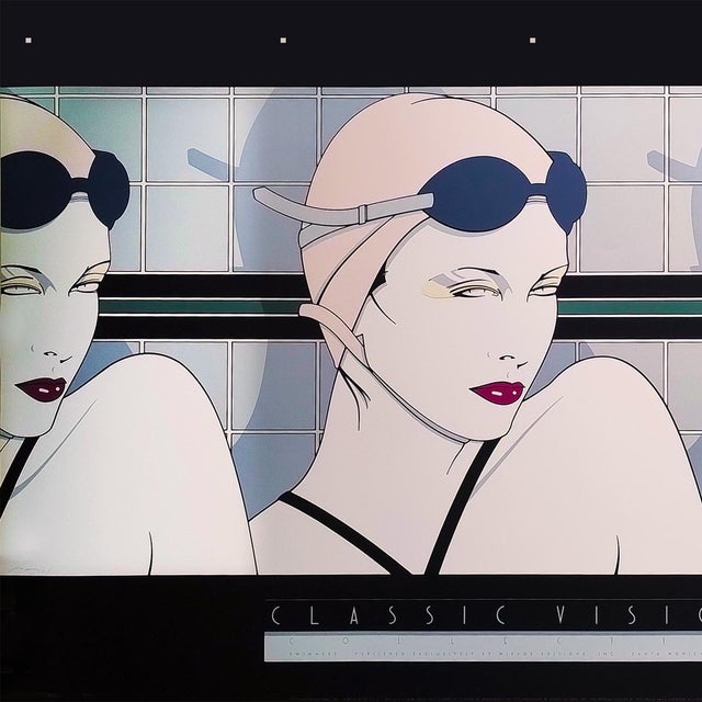 1970s Patrick Nagel, Swimmers, Lithograph, 1970s For Sale - Image 5 of 10