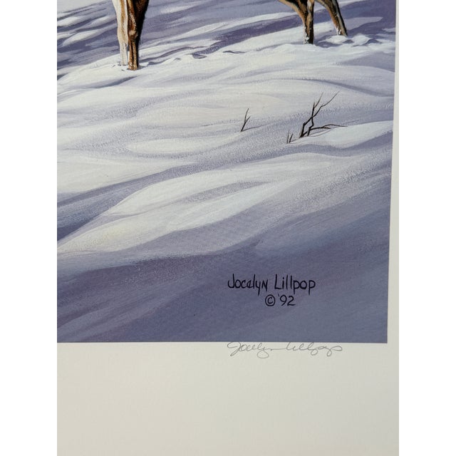 1992 Vtg Jocelyn Lillpop Russell SAND DUNES DELEGATION Signed Numbered Wildlife Print This product is a limited edition...