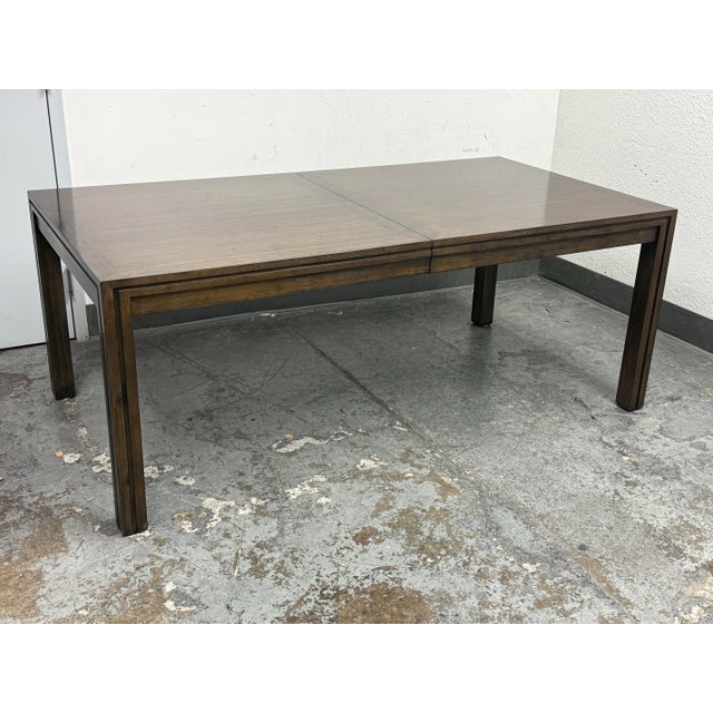 2010s Crate & Barrel Maria Yee BambooTimbre Extension Dining Table For Sale - Image 5 of 12