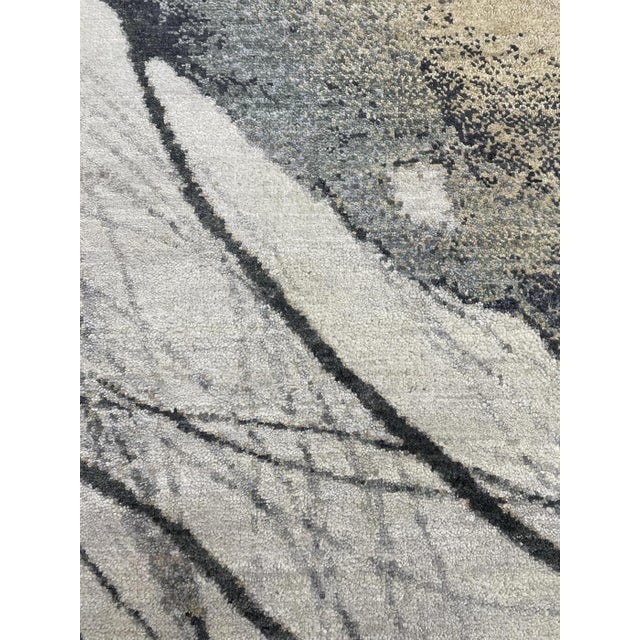 Modern 2020s Hand Knotted Modern Wool Rug. 12'00" X 15"03" For Sale - Image 3 of 4