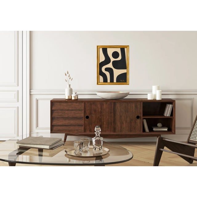 Mid-Century Inspired Abstract Acrylic Painting by Bryan Boomershine For Sale In Palm Springs - Image 6 of 7