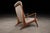 Mid-Century Modern Sculptural Pair of Brazilian Modernist Armchairs in Hardwood & Boucle by John Graz, Brazil, 1950s For Sale - Image 3 of 17