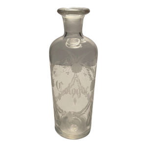 Antique Engraved Cologne Scent Bottle