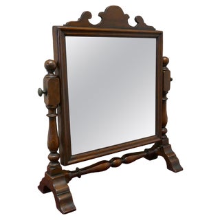 Adam Oak Swing Dressing Table Mirror, 1880s For Sale