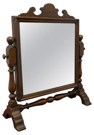 Adam Oak Swing Dressing Table Mirror, 1880s