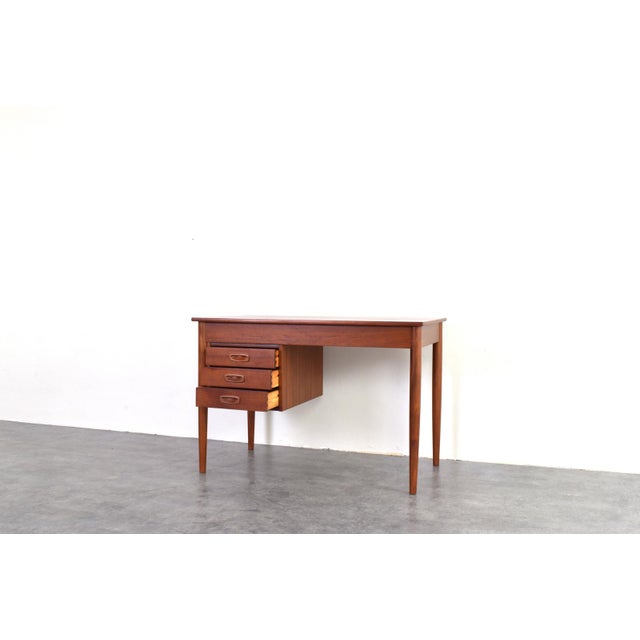 Mid-Century Modern Danish Teak Executive Desk, 1960s For Sale - Image 12 of 17