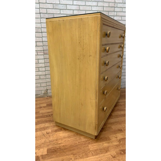 Mid Century Modern Cork and Wood Dresser by Paul Frankl For Sale In Chicago - Image 6 of 8