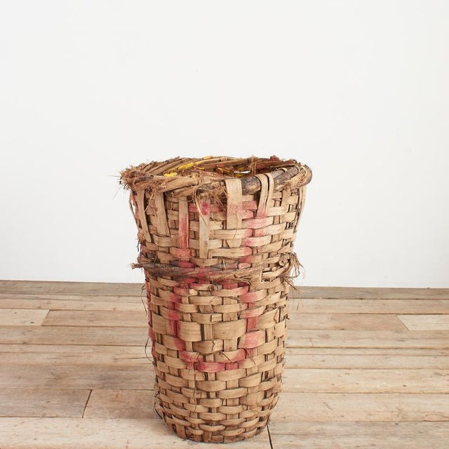 Grape Harvest Log Basket, 1950s For Sale - Image 3 of 9