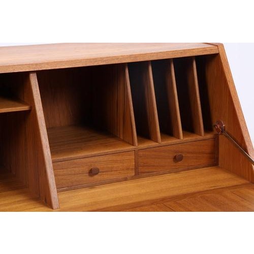 Mid-Century Teak Secretary by H. W. Klein for Bramin For Sale - Image 11 of 18