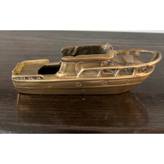 1960s Brass Boat Desktop Tape Dispenser For Sale In Houston - Image 6 of 9