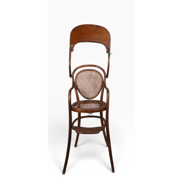Brown Antique Bentwood Highchair Att. To Thonet For Sale - Image 8 of 15