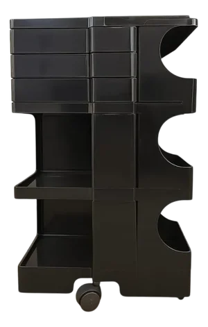 Black Boby Cart by Joe Colombo for Bieffeplast