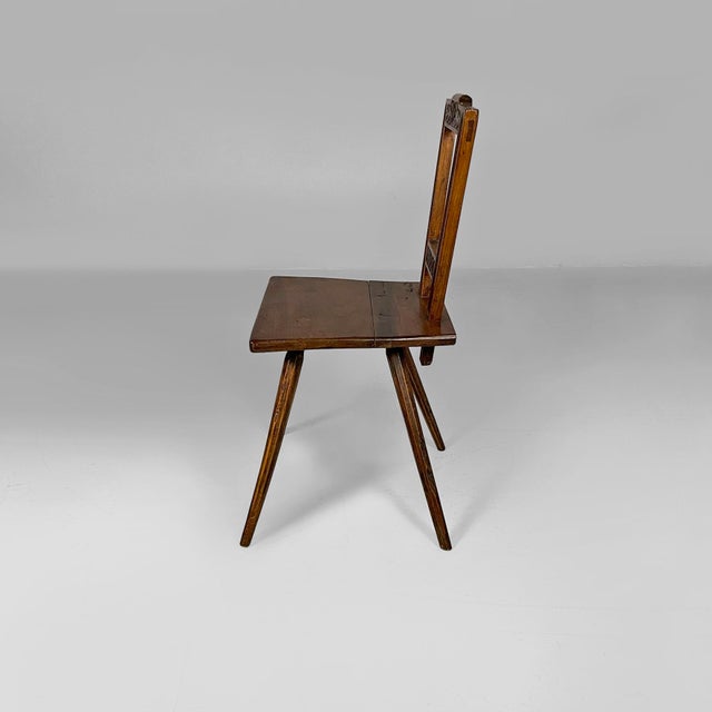 Italian 19th Century Style Chair in Wood, 1930s For Sale - Image 3 of 16