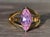 Contemporary The Kilbourn: Ladies Yellow Gold Cocktail Ring set with Pink Cubic Zirconia For Sale - Image 3 of 10