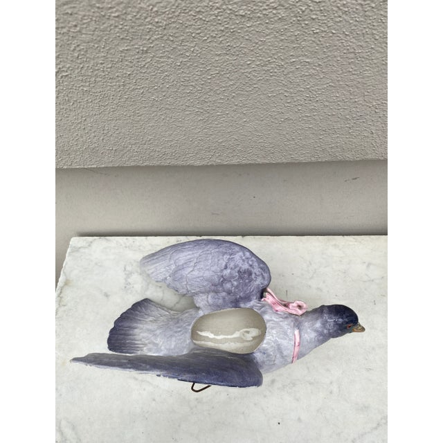 19th Century French Majolica Pigeon Wall Pocket For Sale In Austin - Image 6 of 11