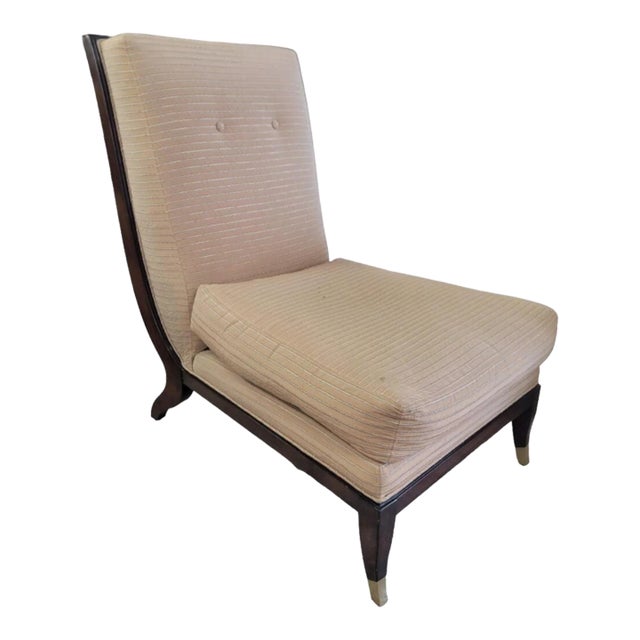 Chaise Apollon Collection Armless Slipper Chair by William Switzer For Sale