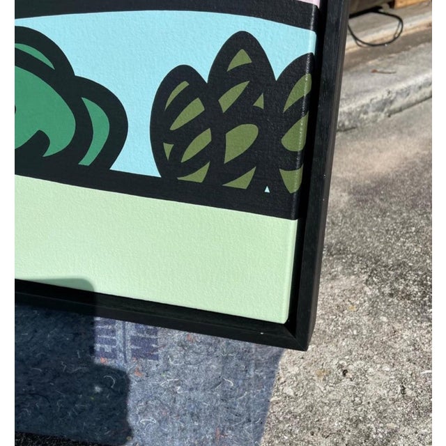 Kevin T. Kelly, 1960-, "Archetypal Landscape" XIII Neo Pop Acrylic on Canvas For Sale In West Palm - Image 6 of 9