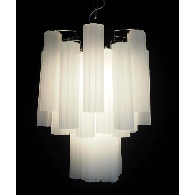 1990s Glass Tube Chandelier, 1990s For Sale - Image 5 of 13