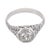 Mid-Century Modern 1950s Gia 3.12 Carat Old European Cut Diamond Platinum Engagement Ring, Size 7.75 For Sale - Image 3 of 6