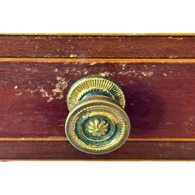 Wood Louis XVI Marquetry Game Table: Antique Mahogany Chessboard For Sale - Image 7 of 10