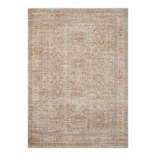 Angela Rose x Loloi Blake Rug Oatmeal / Spice 18" x 18" Sample Rug For Sale