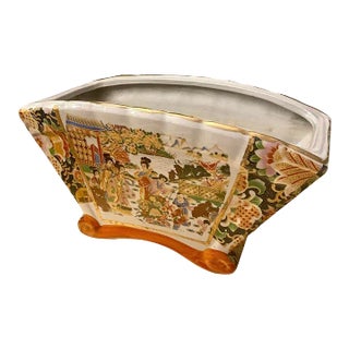 Antique Satsuma Planter For Sale