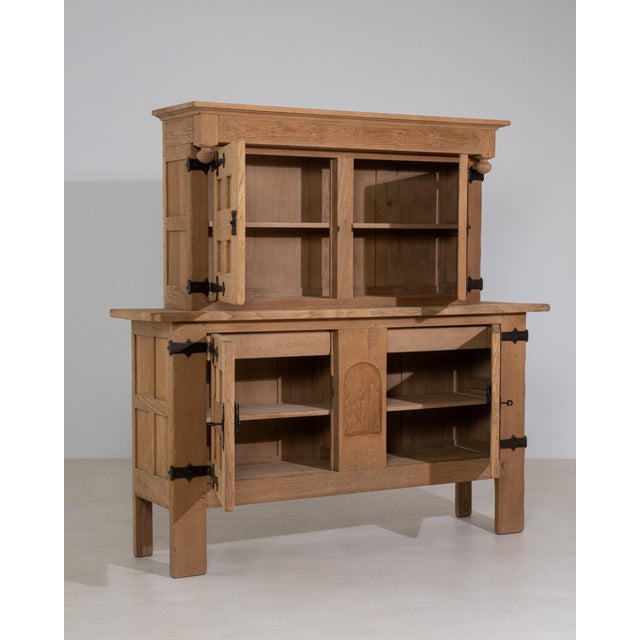 19th Century 19th Century France Brutalist Black Wood Credenzas & Sideboards For Sale - Image 5 of 11