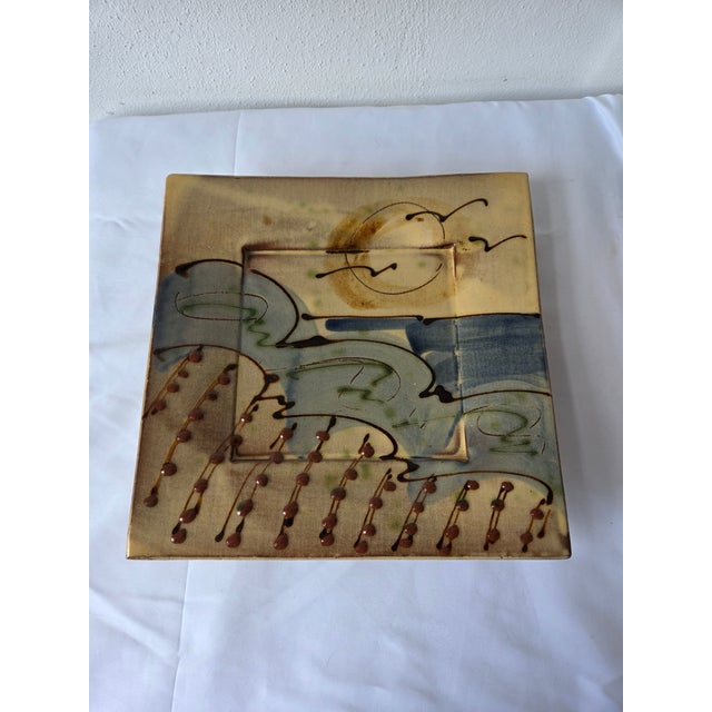 Studio Pottery Ceramic Trivet Stand by Niek Hoogland, 2003 For Sale - Image 3 of 10