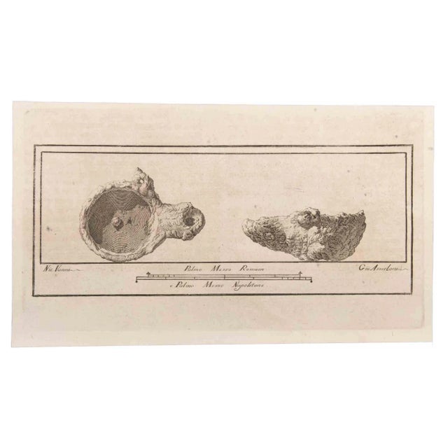 Niccolò Vanni, Oil Lamp, Etching, 18th Century For Sale