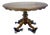 1880's Antique Figured Walnut Pedestal Table For Sale