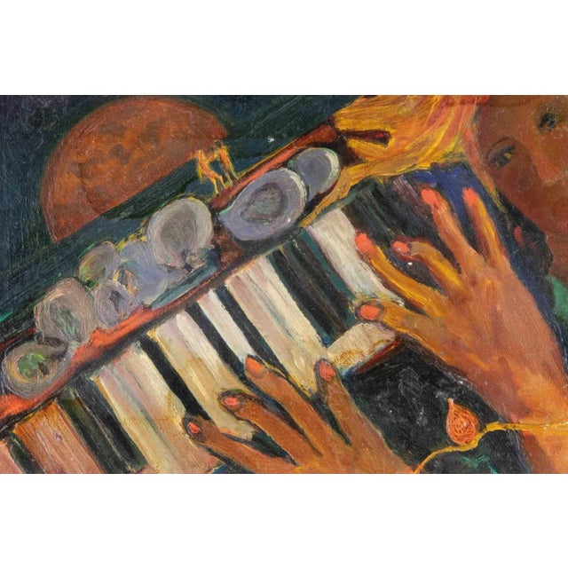 Oil on cardboard realized by sirio pellegrini in 1960s. Hand signed. Includes a wooden frame realized by the artist. Cm....