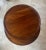 1950s Vintage Solid Mahogany Two-Tier Dumbwaiter Accent Table With Brass Claw Feet, Walnut Finish For Sale - Image 5 of 7