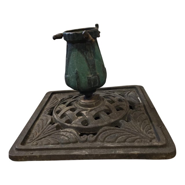 Art Nouveau Cast Iron Christmas Tree Stand, 1890s For Sale