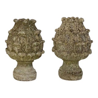Italian Garden Stone Statuary Artichokes - Individually Priced For Sale