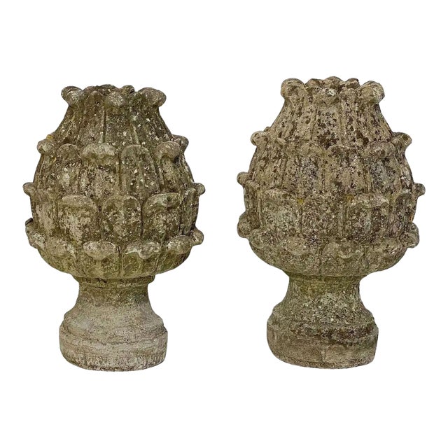 Italian Garden Stone Statuary Artichokes - Individually Priced For Sale
