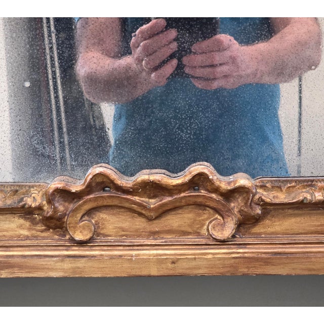 Wood Early 18th Century Carved and Gilded Wooden Mantelpiece, Northern Italy For Sale - Image 7 of 18