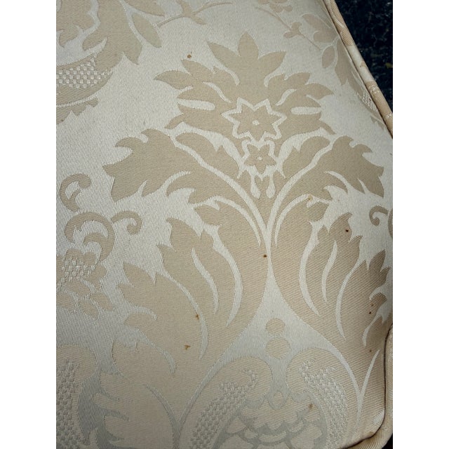 Ivory Mid 20th Century Pair of Louis XVI Style Armchairs For Sale - Image 8 of 12