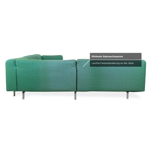 Met Corner Sofa in Turquoise Fabric from Cassina For Sale - Image 9 of 12