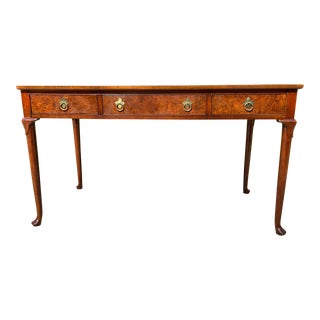 1980s Queen Anne Mahogany Writing Desk by Baker Furniture For Sale