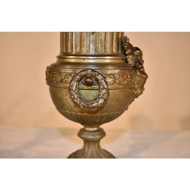 Pair of 19th Century French Mantle Urns For Sale - Image 4 of 12