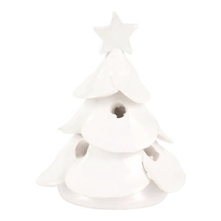 VIETRI Foresta White Mini Scalloped Tree For Sale
