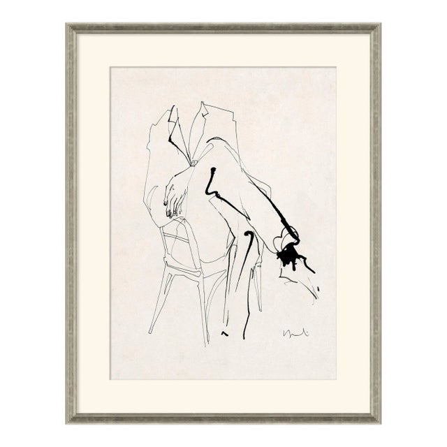 Carrier & Company for Soicher Marin 'Waiting II' Framed Figurative Print For Sale