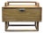 Simple Minimalistic Sleek Light Brown Drawer End Table Nightstand For Sale